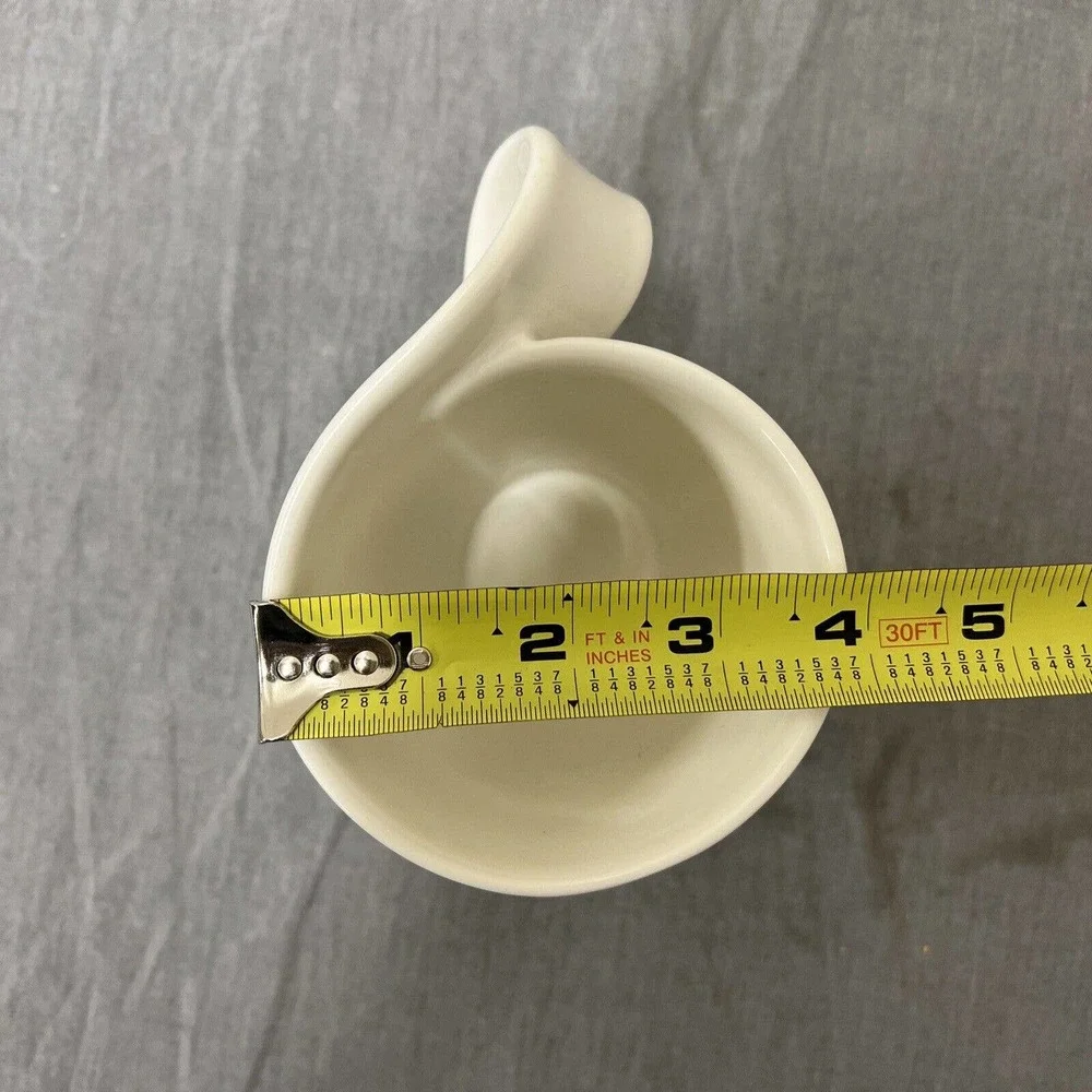 Villeroy Boch 1748 Luxembourg New Wave Mug Swirl Handle Cup White Porcelain 10oz - Picture 8 of 9